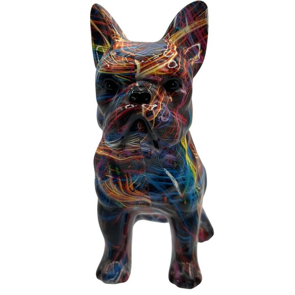 Graffiti Statue Supernova Mischievous Fun Personality French Bulldog Groovy Gift - Picture 2 of 13